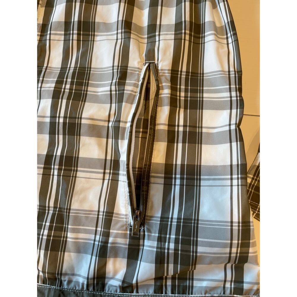 L-RL Lauren Active Plaid Windbreaker Jacket Sz XS Lightweight Zip Front Preppy - Picture 10 of 14